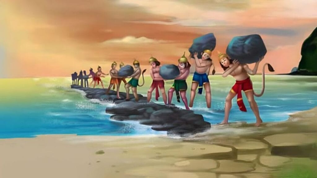 रामसेतु का निर्माण रामसेतु का निर्माण